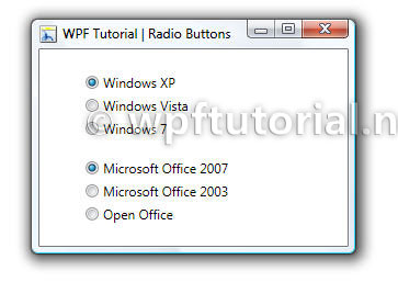 Radio button c# wpf